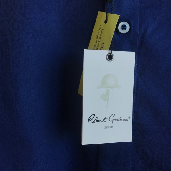 Robert Graham Mens Dress Shirt Size XL NWT - Picture 5 of 6